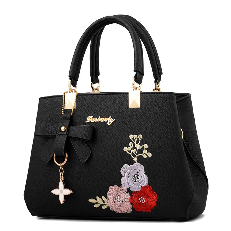 Bolso Retro Para Mujer Bolso De Hombro Con Bordado De Flores Bolso Retro Para Mujer Bolso De Hombro Con Bordado De Flores