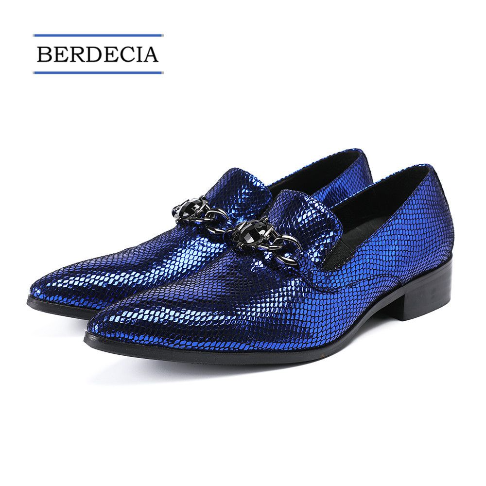 royal blue formal shoes mens