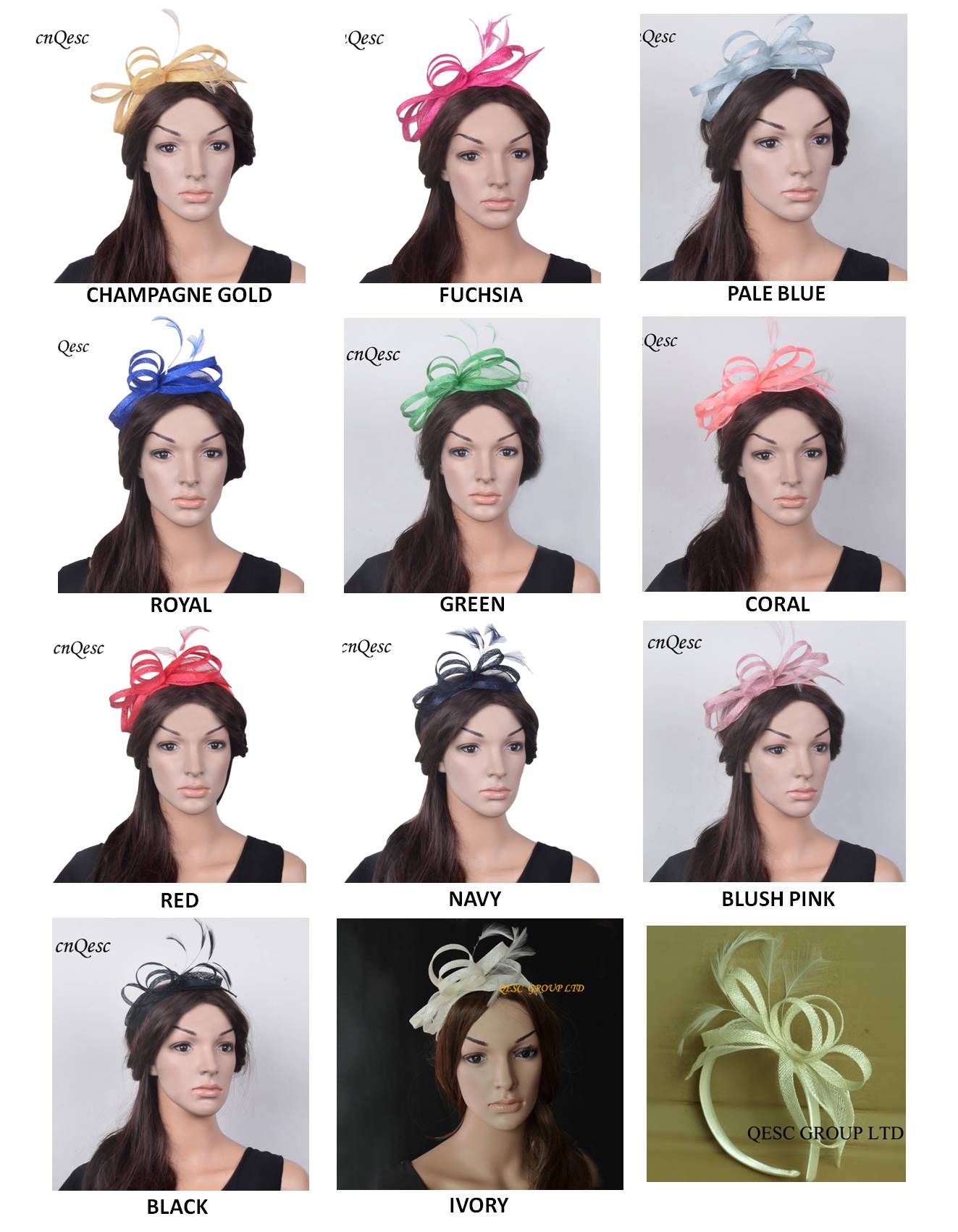 Small Sinamay Fascinator Hat With 