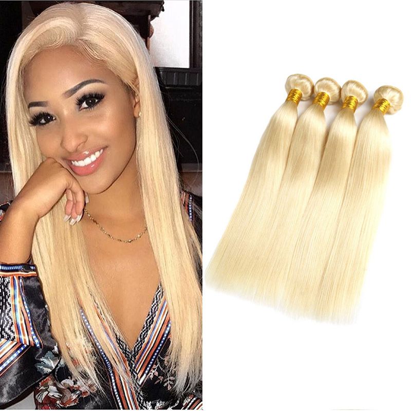 Wholesale Honey Blonde Human Hair Weaves Bundles Color 613
