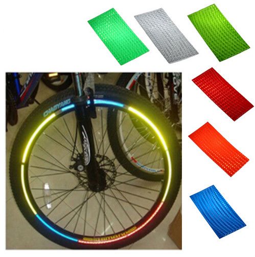Silver Butterfly Bicycle Reflector Sticker Decal