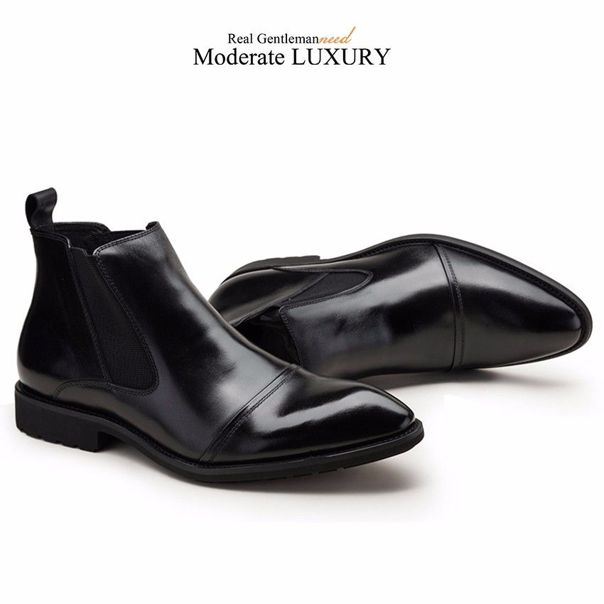 GRIMENTIN Hot Sale Brand Mens Boots Italian Fashion Designer Black