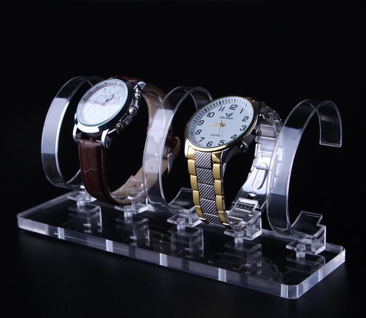 2021 5 Bits High Grade Wrist Watch Display Stand Holder Rack Clear
