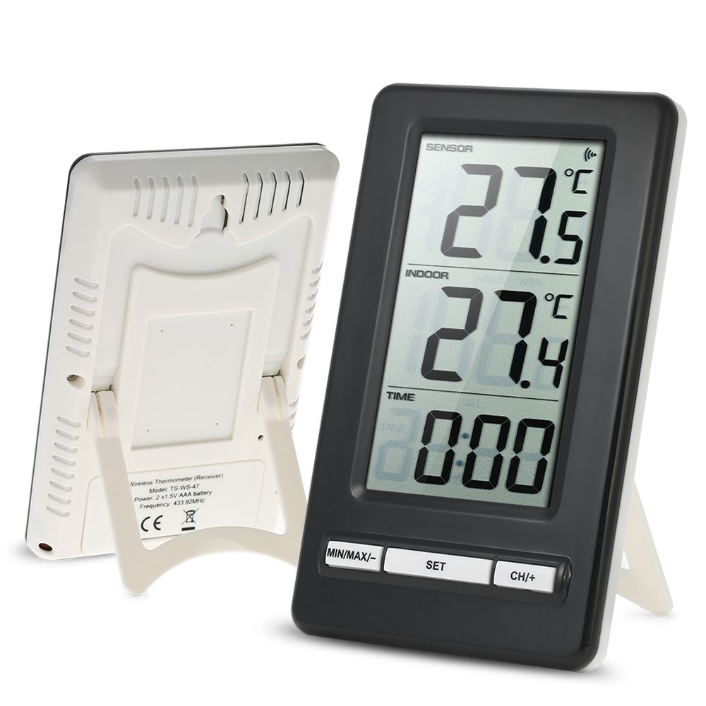 Acquistare LCD C / F Trasmettitore Termometro Wireless Digitale Misurazione  Temperatura Interna / Esterna Visualizzazione Valore Massimo / Minimo  Orologio 12H / 24H Economico | Consegna Veloce E Qualità | It.Dhgate