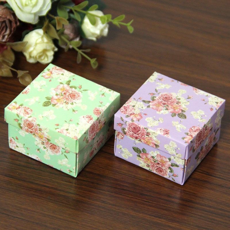 Nuevo Estilo Creativo Forma de Mariposa portátil caja de regalo Caja de papel floristería Sombrero