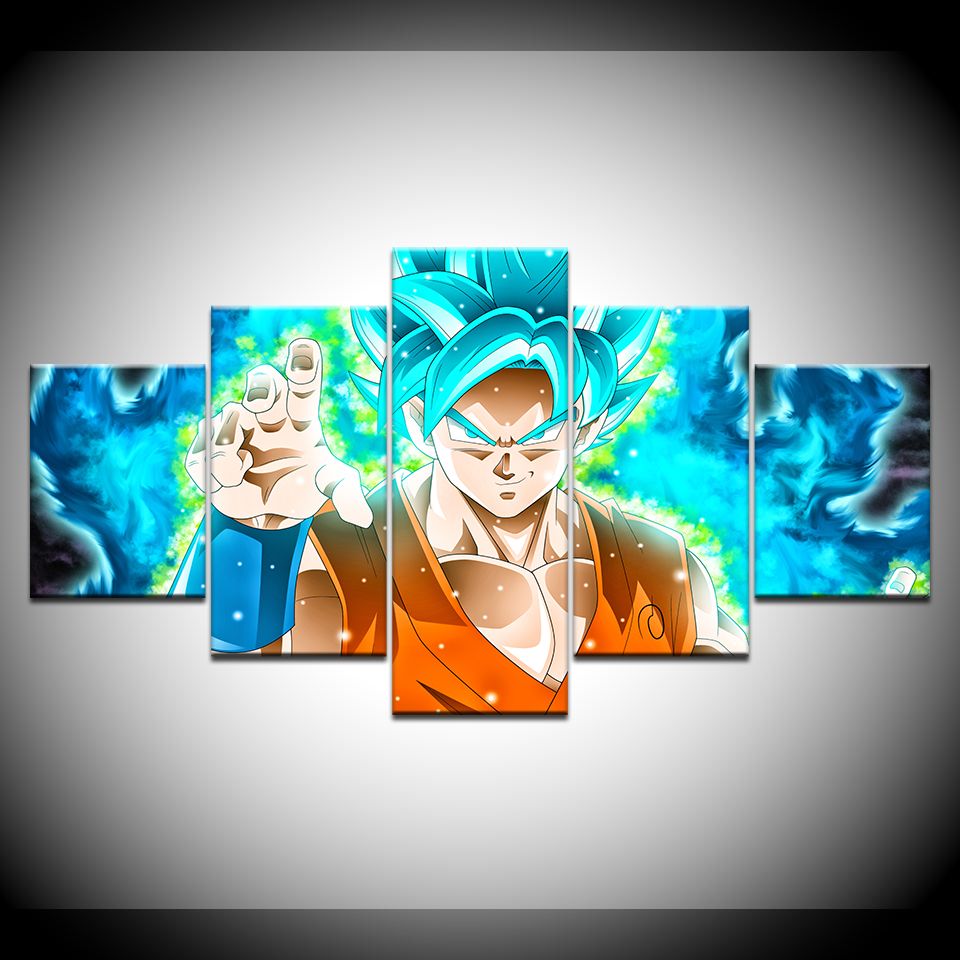 5 Unidades Lienzo Pintura Anime Dragon Ball Goku Imagen Para Niños Habitación Home Decor HD HD 5 Unidades Lienzo Pintura Anime Dragon Ball Goku Imagen Para Niños Habitación Home Decor HD HD