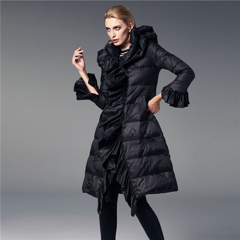 jaqueta longa feminina