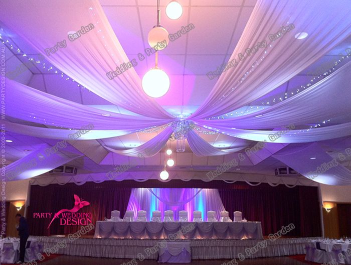 12m X 1 4m Piece Banquet Mediterranean Style Ceiling Drape Canopy