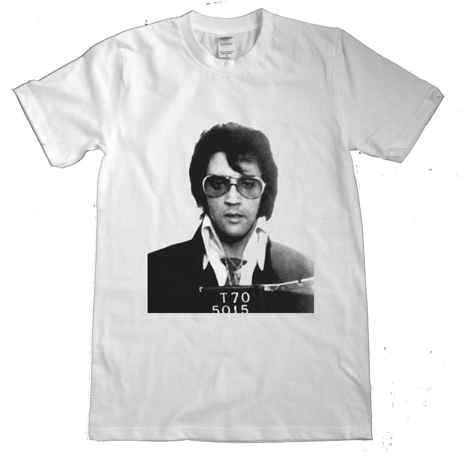 Elvis T Shirt Elvis Presley Mug Shot T Shirt The King Rock N Roll