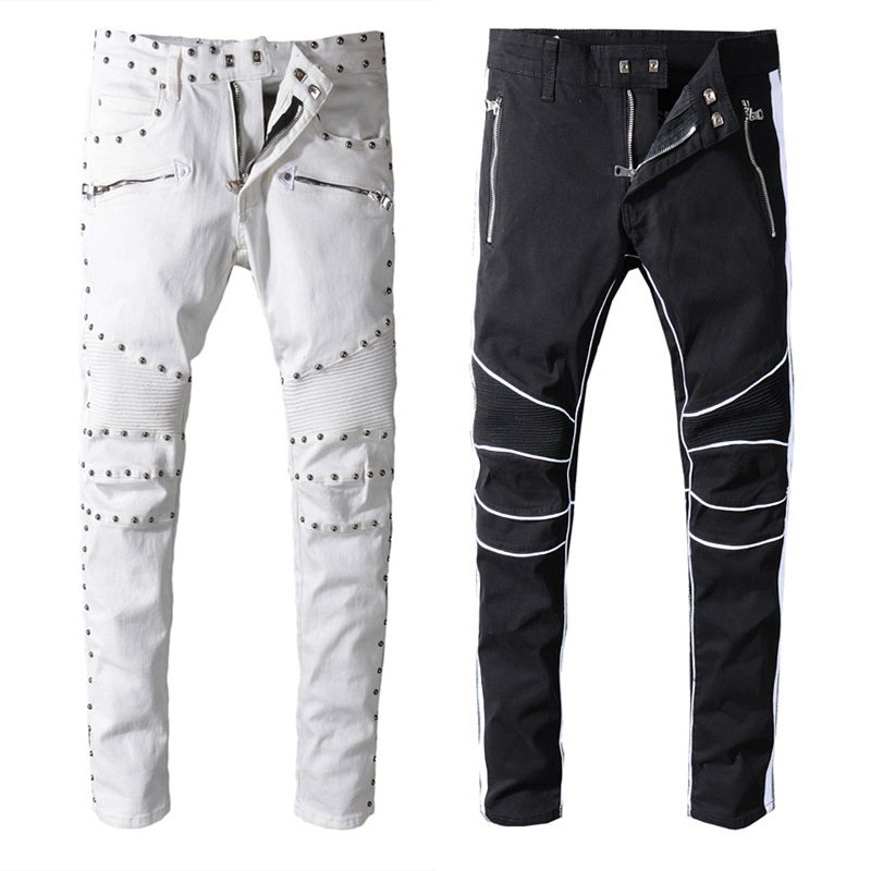 balmain white jeans