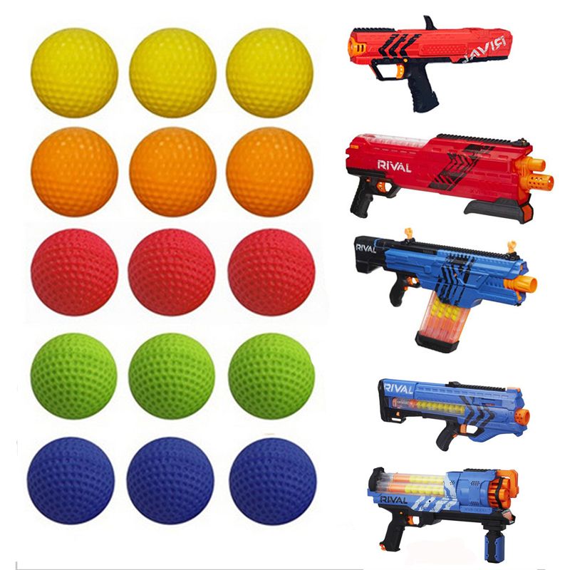 100pcs Multicolore en mousse Soft Balles Jouet Pistolet Fléchettes Recharge Balle Pour Enfants 