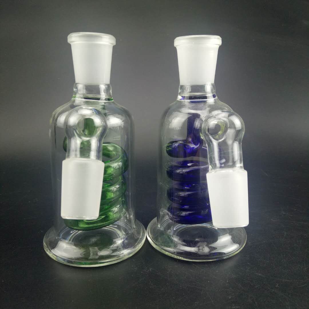 14mm Glass ash catcher blue color