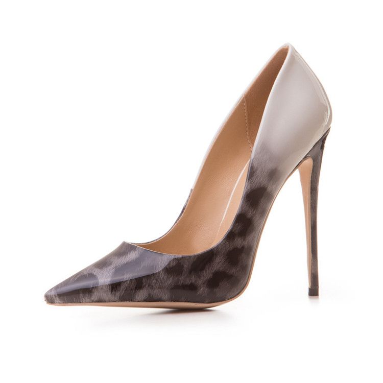 grey leopard heels