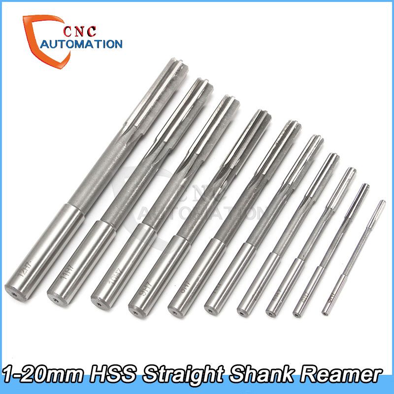 2-20mm HSS Straight Shank Milling Reamer D4 Countersink Chucking Reamer
