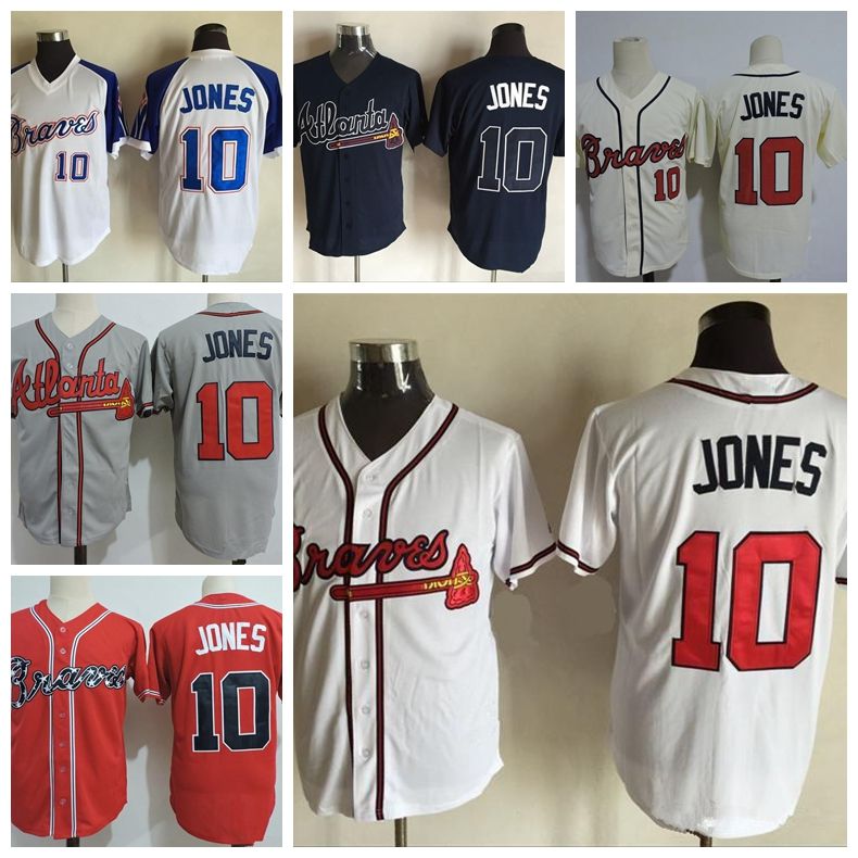 chipper jones navy jersey
