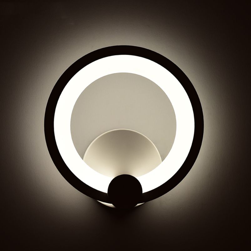 2019 Creative Fashion Acrylic Wall Lights Circle Bedside Living Room Stair Aisle Hotel Bedroom Bathroom Mirror 8w Led Lamp From Goddard 52 58