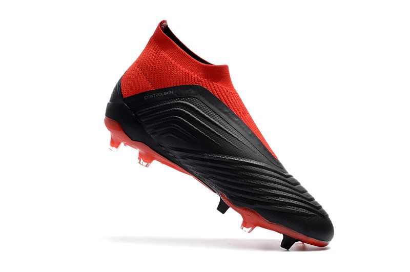 black and red laceless predators