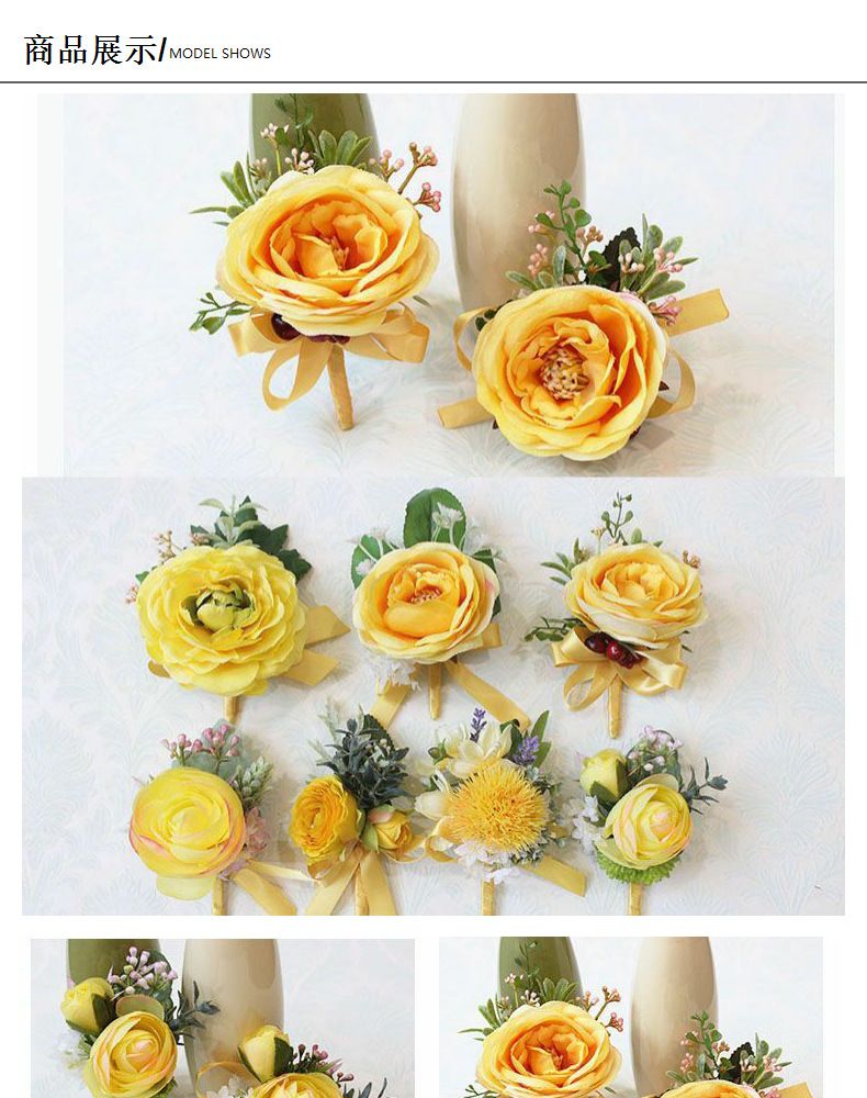 Flower Girls Wrist Flowers Hand Bouquet For Bridesmaid Wedding