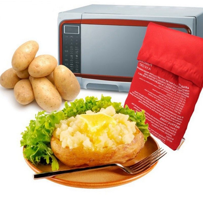 Jacket Potato Microwave Cooker Bag 4 Minutes Express Fast Reusable UK Seller
