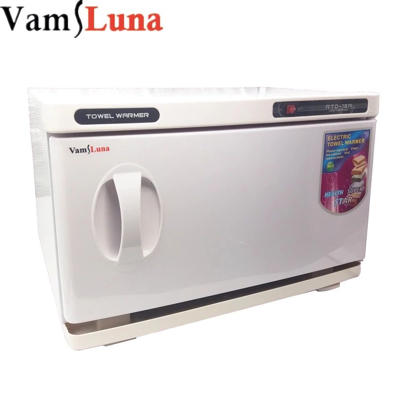 18l Manicure Towel Warmer Uv Light Sterilizer Hot Cabinet Nail Art