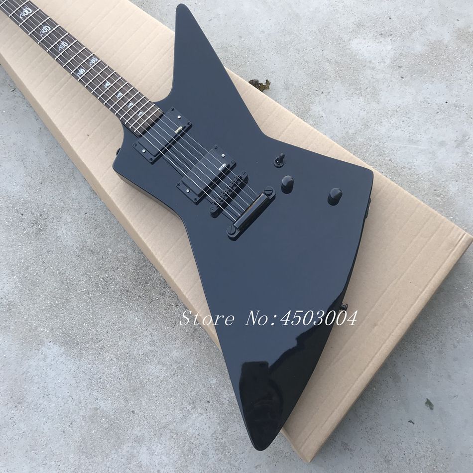 Compra Rare Guitars James Hetfield Black Explorer Guitarra Eléctrica Hombre  A Lobo MOP Incrustaciones En El Diapasón EMG Pastillas Activas Negro  Hardware Barato | Entrega Rápida Y Calidad | Es.Dhgate