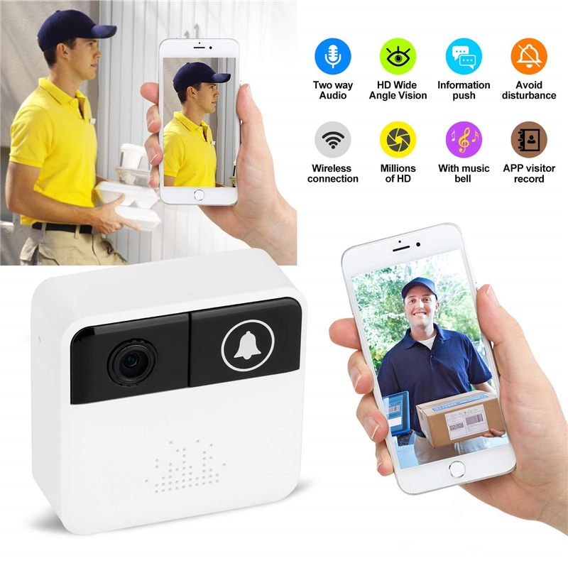 Ring & Video Doorbell WITH Camera Wireless WiFi Security Phone Bell 720PHD