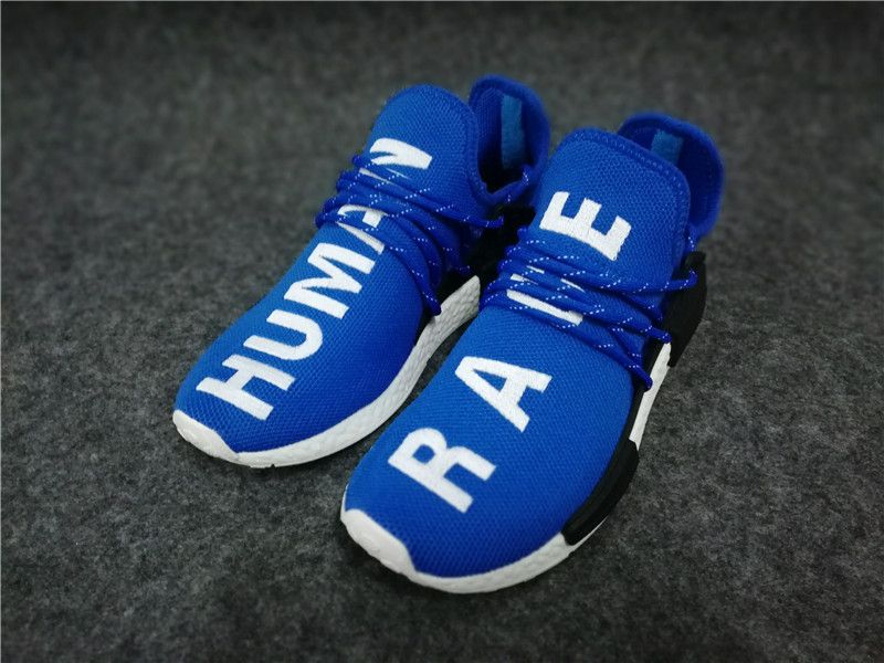 human race blue shoes