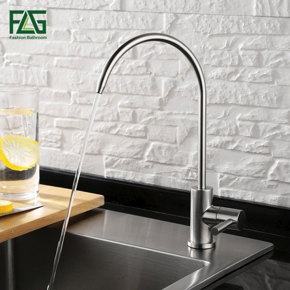 2019 Wholesale Brushed Nickel Swivel Drinking Water Faucet 3 Way