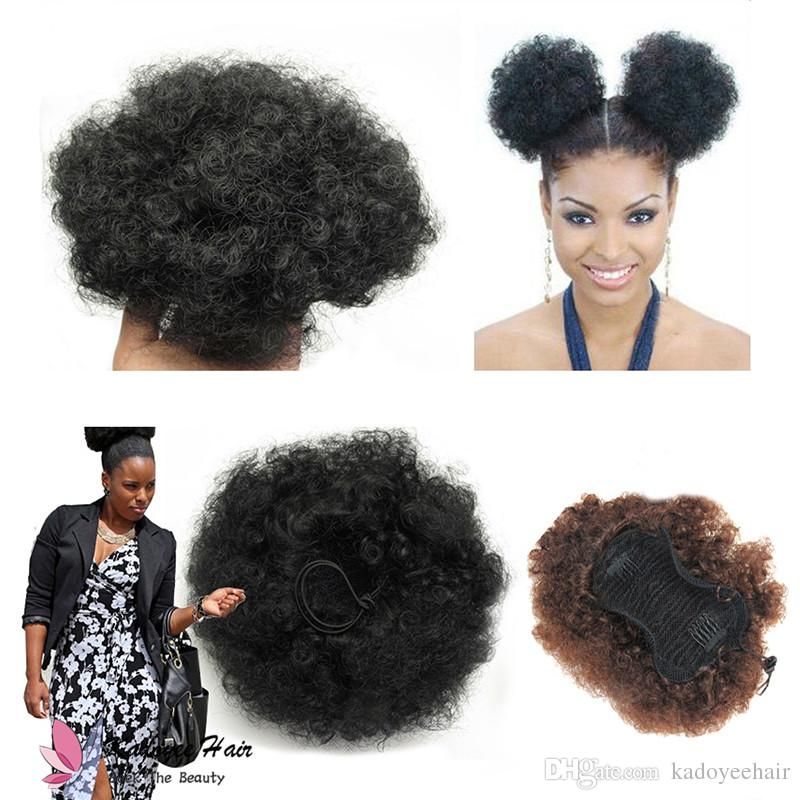 Curly Chignon Clip In Elastic Fake Synthetic Hair Bun Updo