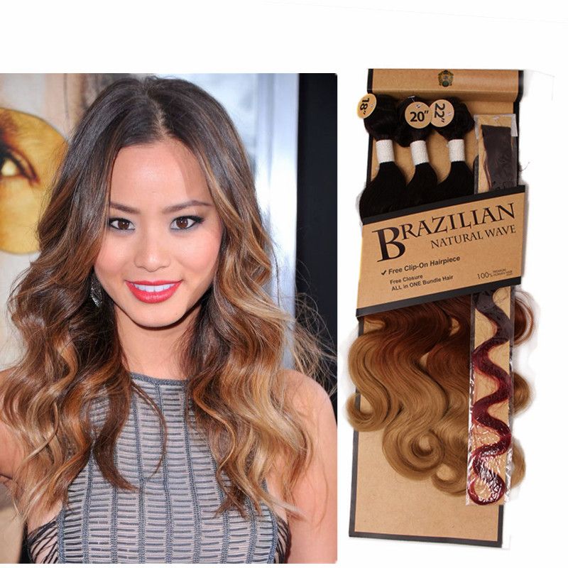 Ombre Hair Extensions 1820 22inch Long Body Wave Hairstyle With