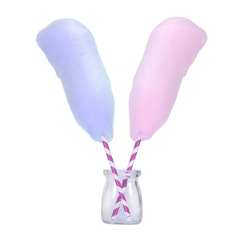 2020 Paper Straws 35cm Long Disposable Cotton Candy Sticks Cupcake