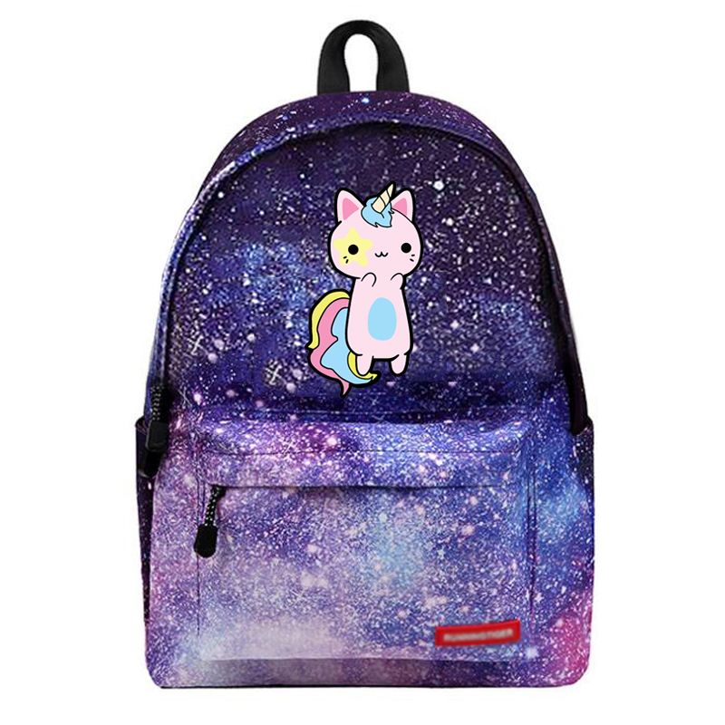 Zaino Bambini Personalizzato Qualsiasi Nome il gatto con gli Stivali Ragazza Per Bambini Scuola Borsa