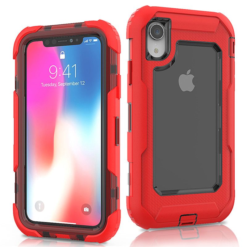 For Iphone XR Defender Case 3in1 High Impact Heavy Duty Hard Rugged