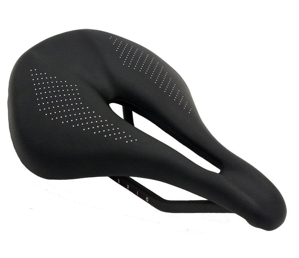 RockBros Cycling Saddle Road Bike Carbon Fiber Cushions Ultra-light Seat Black