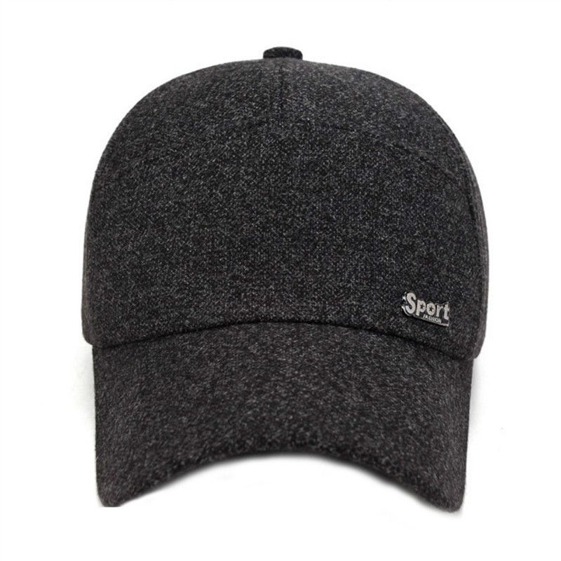 wool tweed baseball cap