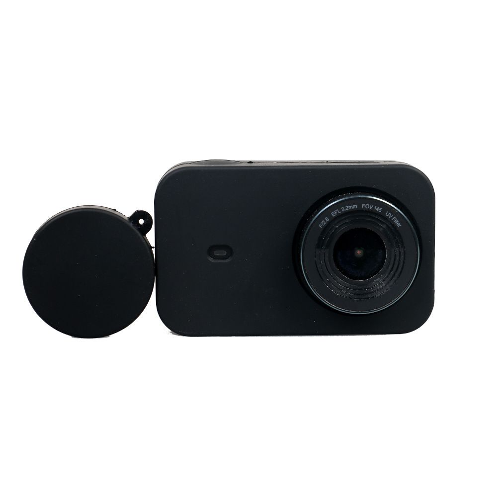 1 x Lens Cap Sports Camera /& Accessories Protective - - 1 x Cover Silicon Soft Protective Case Cover for 4K Mini Sport Camera with Lens Blue