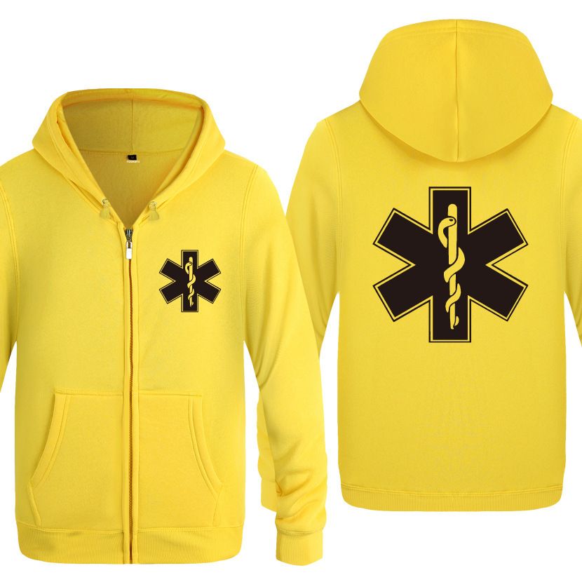 2019 rits hoodies mannen emt emergency ambulance gedrukt mens hoodie merk fleece lange mouw heren jas sweatshirt moletom sudaderas from xiangmimeng jas ambulance