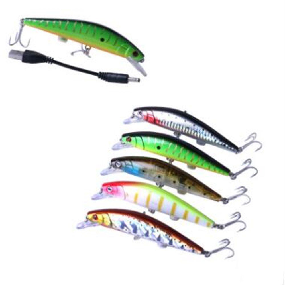2021 USB Charging Bait 11.8cm 19.6g Vibrating Luminescent Fishing Lure