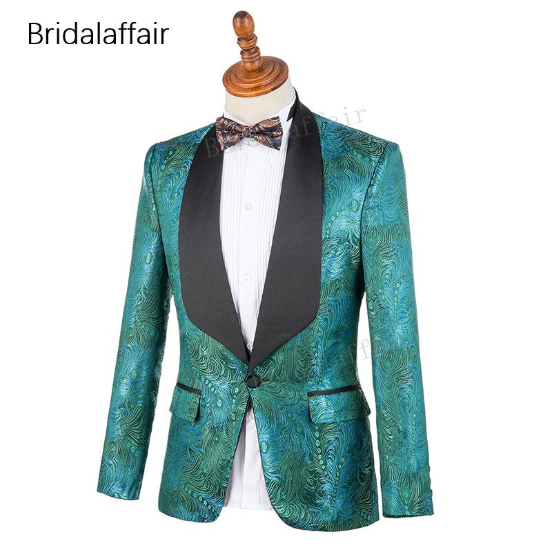 Gwenhwyfar Floral Print Men's 2-Piece Tuxedo Set for Wedding, Prom, or Formal Events
