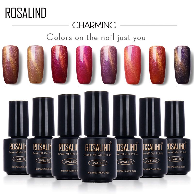 Rosalind 7ml Cat Eyes Magnetic Neon Nail Gel Rainbow Uv Led Nail