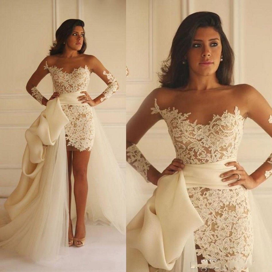 vestido de noiva renda curto