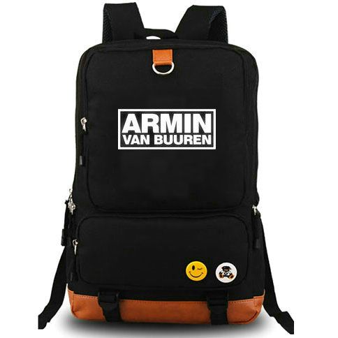 Armin Van Buuren Unisex Canvas School Bag Laptop Book Bag Satchel Hiking Bag 