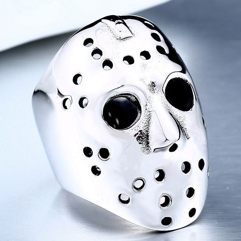 Grosshandel Ninja Maske Manner Ring 316l Titanium Stahl Biker Jason Voorhees Hockey Maske Antiken Ring Schmuck Grosse 7 14 Von Yiwujewelry1 2 19 Auf De Dhgate Com Dhgate