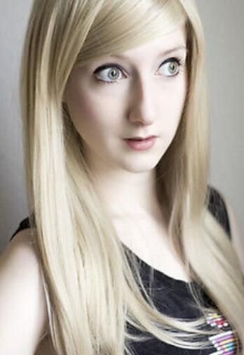 60cm Long Straight Voluminous Heat Resist Daily Theater Wig Light