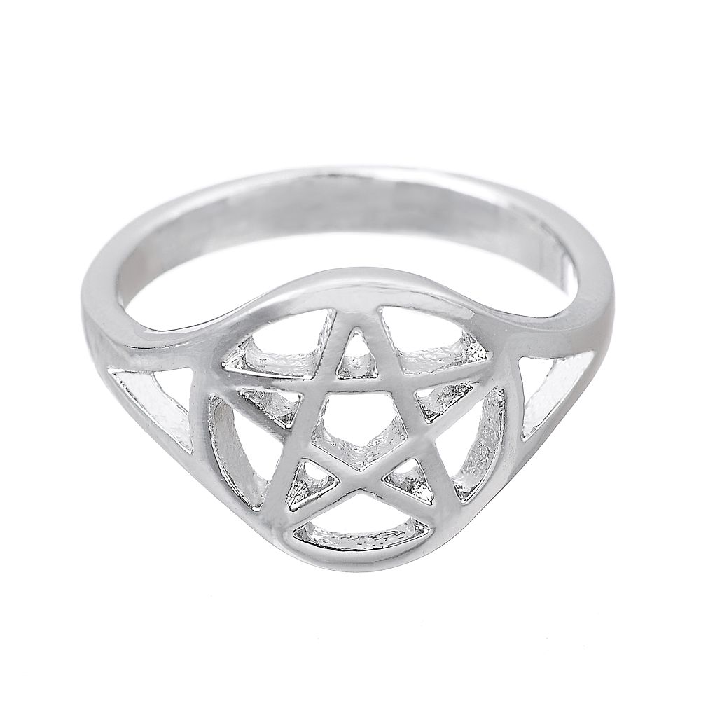 Anillo de Pentagrama Pentagrama de de plata oro Myshape para de hombres