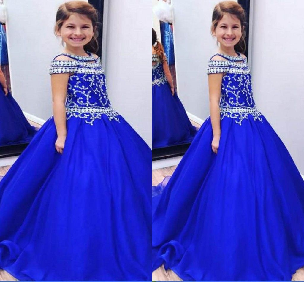 royal blue childrens dress