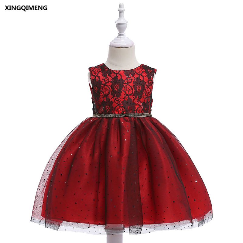 red flower girl dresses cheap