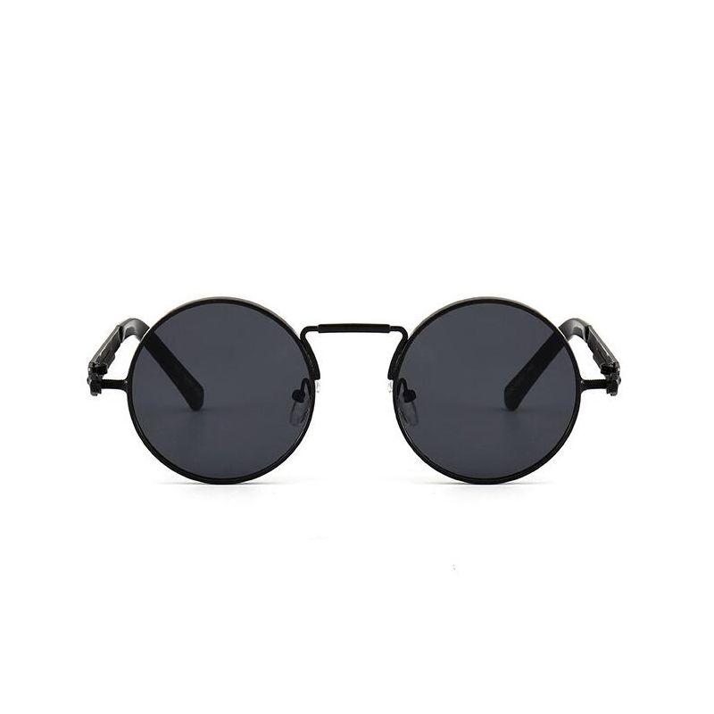 Vintage Polarized Steampunk Sunglasses Mens Design Round Summer Sunglasses UV400