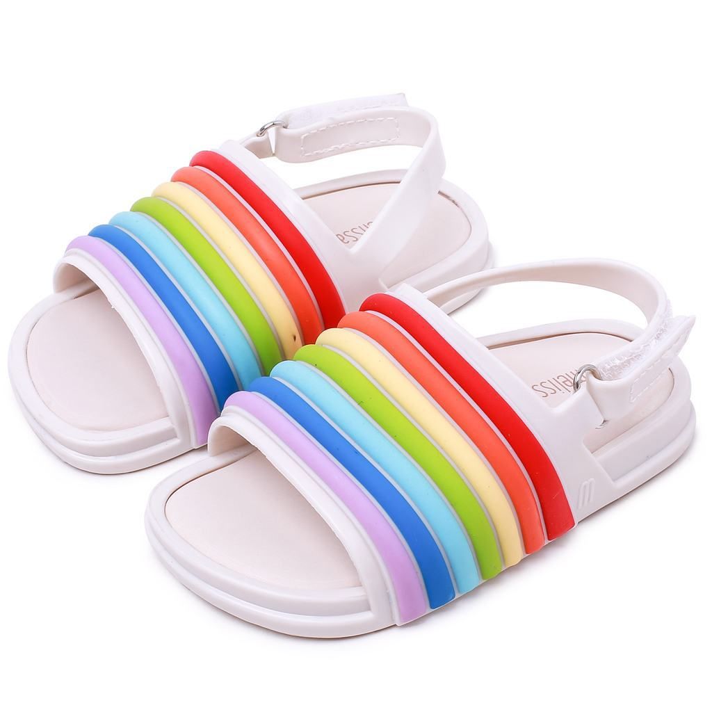 Mini melissa rainbow best sale sandals