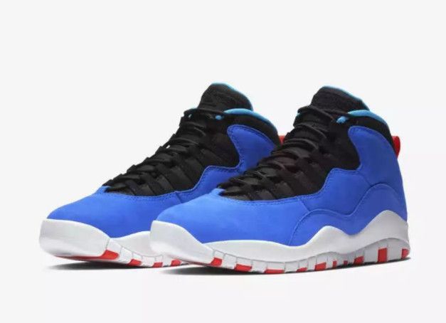 white black and blue 10s